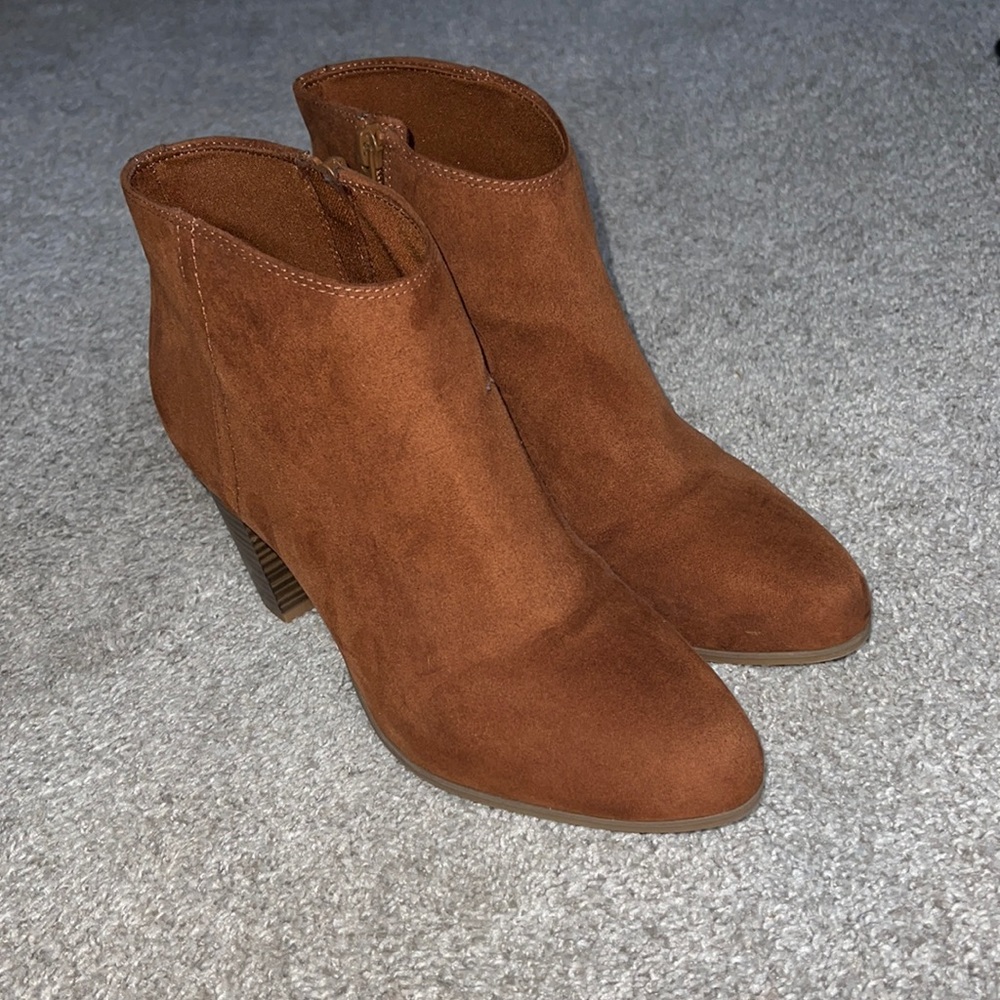 brown ankle boots